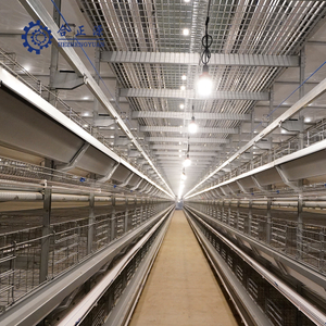 Fornecimento de sistema de ilumina&ccedil;&atilde;o de aves totalmente autom&aacute;tico para galinhas poedeiras tipo H Sistema de gaiolas de frango